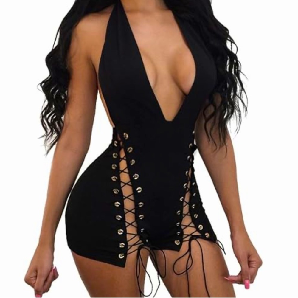 Cut Out Sexy Romper